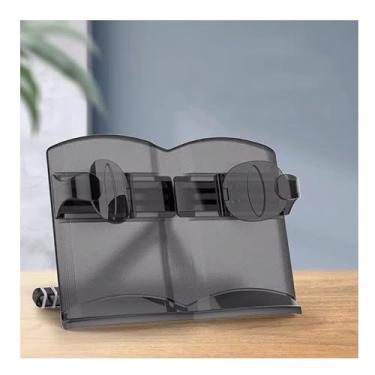 Imagem de Suporte ajustável para livros, suporte de prateleira para laptop, celular, partituras musicais, blocos de desenho, suporte de leitura fixo para aprendizagem, simples (B 30 x 21 cm)