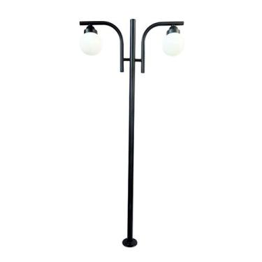 Imagem de Poste Colonial de Jardim Londrina de Alumínio Fundido 300cm - Luminári