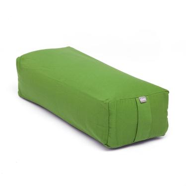 Imagem de YOGATERIA Bodhi Almofada Retangular | Bolster Salamba Eco Estampado | P/Meditação, Relaxamento e Yoga Restaurativa | Recheio de Kapok/fibra de paina e capa em algodão 64cm x 25cm x 17cm (Verde Oliva)