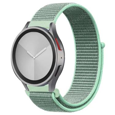 Imagem de SAAWEE Pulseira esportiva de nylon para Samsung Galaxy Watch 6/5/pro/4/Classic/Active 2 de 43-47-44 mm 20 mm/22 mm para Huawei Gt 4/2/e/3 (15 mar azul, 22 mm)