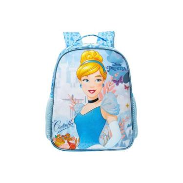 Imagem de Mochila Escolar De Costas Cinderela Disney Princess 13092 - Xeryus