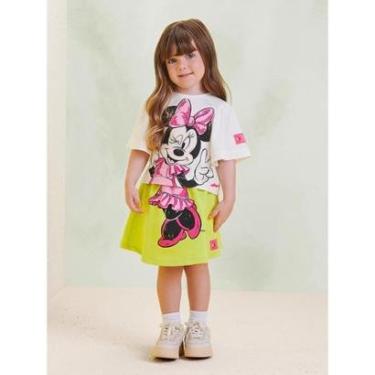Imagem de CONJUNTO BLUSA E SHORTS MINNIE PAZ E AMOR ANIMÊ-Feminino
