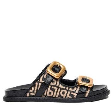 Imagem de Sandália Feminina Papete Lança Perfume 537pp000010 Monograma Preto-Feminino