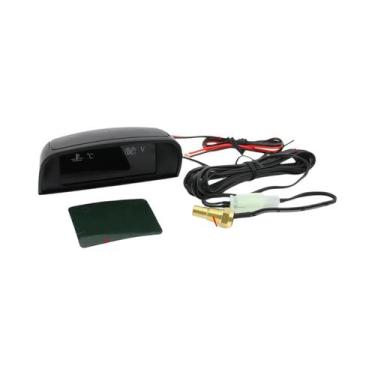 Imagem de Medidor Universal 2 Em 1 Para Carro: Temperatura Da Água E Voltímetro 