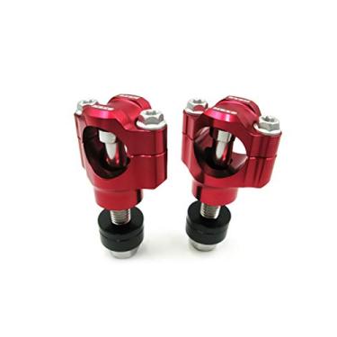 Imagem de OTOM braçadeira para guidão de motocicleta CNC de liga de alumínio 28 mm ou 3,8 cm para Suzuki Yamaha BMW Honda KTM CRF Guidão Riser (vermelho, 12 mm)