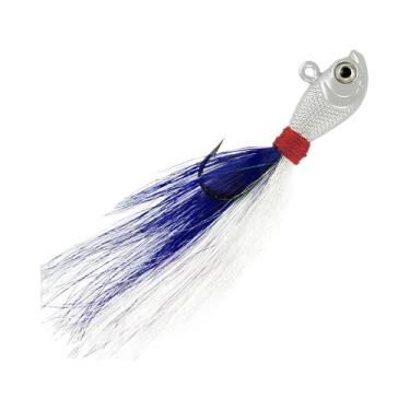 Imagem de Cabeça De Isca Bucktail Que Brilha No Escuro UV Para Pesca De Bass Em 