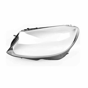 Imagem de Lente do farol escudo farol abajur tampa da lâmpada de vidro Compatível com benz w205 c classe c180 c200 c260l c280 c300 2019 2020 2021(Left side)