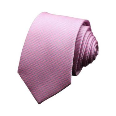 Imagem de Gravata Masculina Floral Com Poás Azul Vermelho Amarelo Casual Moda Ne