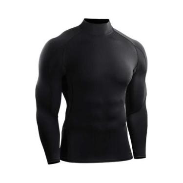 Imagem de Camiseta De Manga Longa Para Corrida Masculina, Compressão, Fitness, T