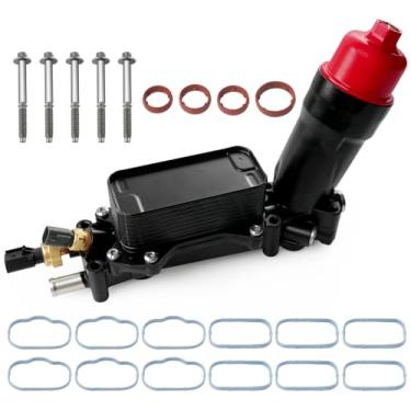 Imagem de 926-959 926-876 3,6L caixa de filtro de alumínio para refrigerador de óleo do motor para Ram Jeep Wrangler Cherokee Dodge Journey Charger Challenger Caravan Durango Avenger Chrysler 200 300