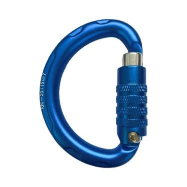 Imagem de Mosquetão Triplo Semicircular Com Trava Automática CLIWIZ, Cadeado Mas