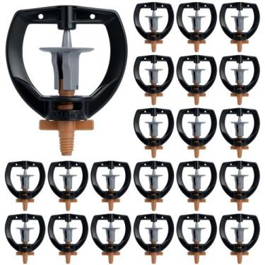 Imagem de Kit 30 Microaspersores Bailarina MF2 76 LPH Horta Jardim  Irrigação Un