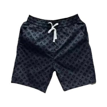 Imagem de Bermuda Masculina Casual De Secagem Rápida Com Estampa Gráfica Complet