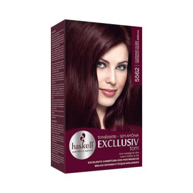 Imagem de Tonalizante Haskell Excllusiv Tom 5562 Castanho Claro Vermelho Violeta