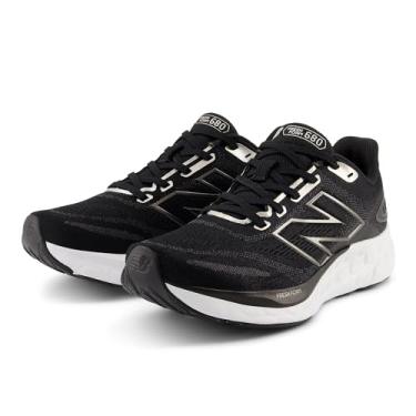 Imagem de New Balance Tênis de corrida feminino Fresh Foam 680 V8, Preto/Ouro Claro Metálico/Preto Metálico, 34