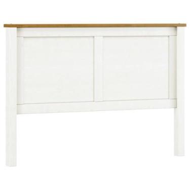 Imagem de Cabeceira De Madeira Maciça Para Cama Queen Mazzaro F06 Branco Freijó 