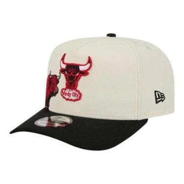 Imagem de Boné New Era 950 A-FRame Chicago Bulls Hardwood Off White-Masculino