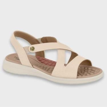 Imagem de Sandalia Feminina Modare Ortopedico Elastico Fascite Plantar Esporão Solado Confortavel Massageador-Feminino