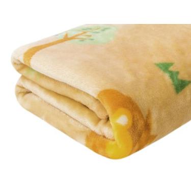 Imagem de Cobertor Bebê Estampado Macio AntiAlérgico Baby Flannel Kim Safari 0,9