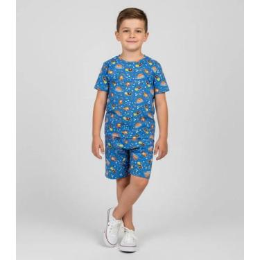Imagem de Pijama Infantil Menino Select Azul, 10, Azul