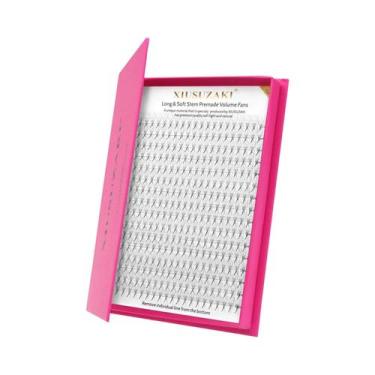 Imagem de Cílios Postiços Pré-Montados Em Fans De Volume 3D a 16D Com Base Ponti