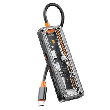 Imagem de Hub Adaptador Type C + PD 3.0 + Hdmi 4K + Leitor de Cartão  Windows/Mac