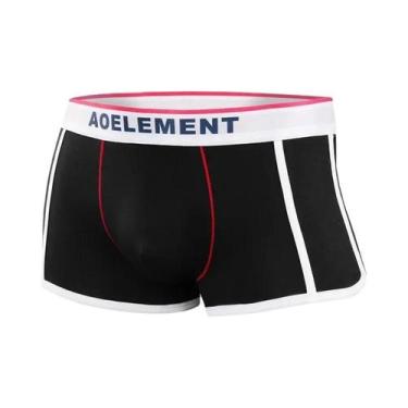 Imagem de Cuecas Boxer Masculinas De Algodão Respirável, Moda, Marca De Roupa Ín