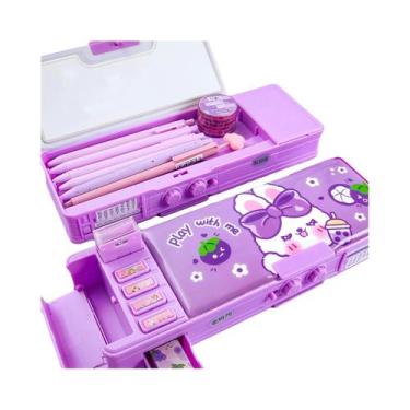 Imagem de Estojo De Papelaria Multifuncional Com Fechadura Inteligente Para Meni