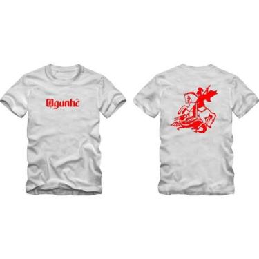 Imagem de Camiseta Ogunhê Ogum São Orixá São Jorge Umbanda Candomblé - BLACKCHIC