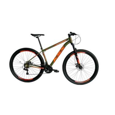 Imagem de Bicicleta bike aro 29 mtb alumínio ksx sd7 21v marchas freio a disco, 