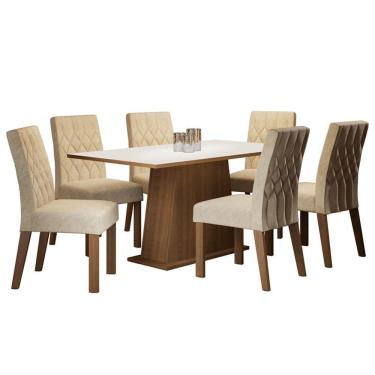 Imagem de Conjunto Sala de Jantar Daniela com 6 Cadeiras Madesa
