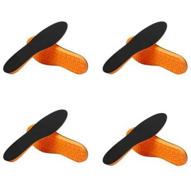 Imagem de Kit 4 Palmilhas em Gel Anti impacto para Uso Diário Esporão Cor:Laranj