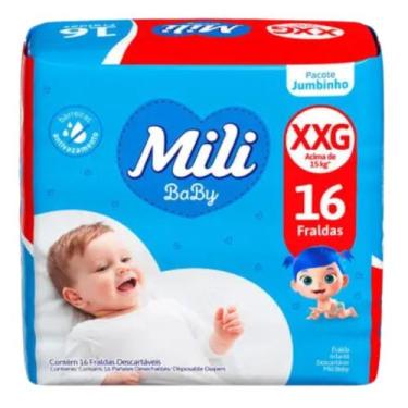 Imagem de Fralda Infantil Mili Baby XXG Jumbinho C16