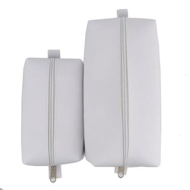 Imagem de Kit 2 Bolsas Necessaire Organizadora Porta Objetos Estojo Viagem Maqui
