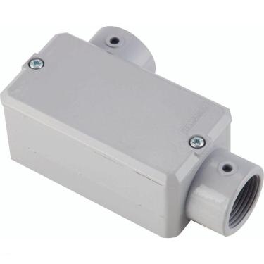 Imagem de Condulete Fixo 3/4" Tipo "ll" - Com Tampa / Rosca Bsp / Com Pintura Eletrostática A Pó Tramontina