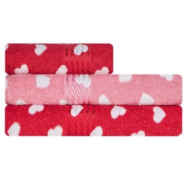 Imagem de Kit Toalha 3 Peças Banho + Rosto 100% Algodão Felpudo Prisma Dohler - 