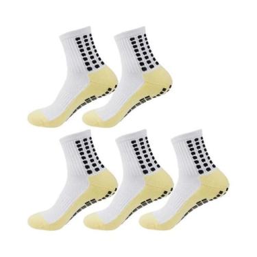 Imagem de Meias Atléticas Masculinas E Femininas, 5 Pares, Futebol, Basquete, Ru