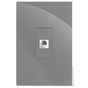 Imagem de Kit Rj11 2 Fios Telefone Vertical 4X2 Brg11433-2Gf