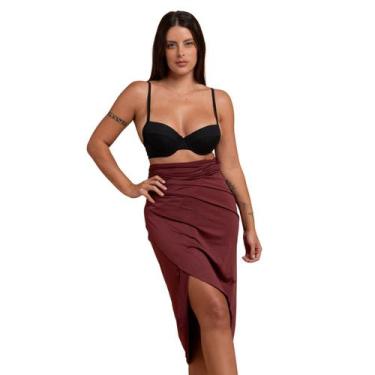 Imagem de Saida de Praia Saia Vestido Envelope Canga Varias Amarrações - Hype Sh