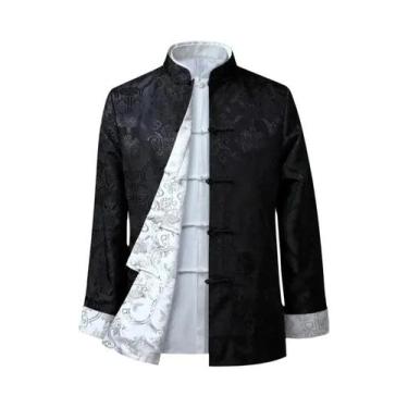 Imagem de Casaco Tradicional Chinês De Dragão Para Homens, Traje De Kung Fu Para