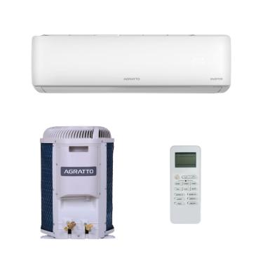Imagem de Ar Condicionado Split Hi Wall Agratto Zen Top Inverter 12.000 Btus Quente e Frio 220V R-32