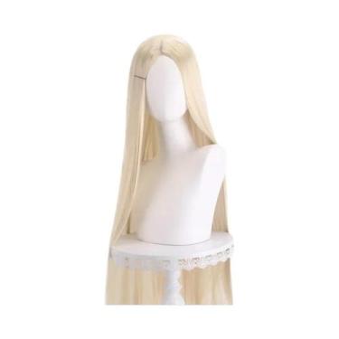 Imagem de Peruca Cosplay Lisa De 40 Polegadas, 24 Estilos, Loiro, Rosa, Vermelho