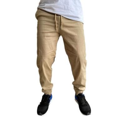 Imagem de CALÇA jeans rasgada JOGGER MASCULINA JEANS RASGADO SLIM EM SARJA CAMUF