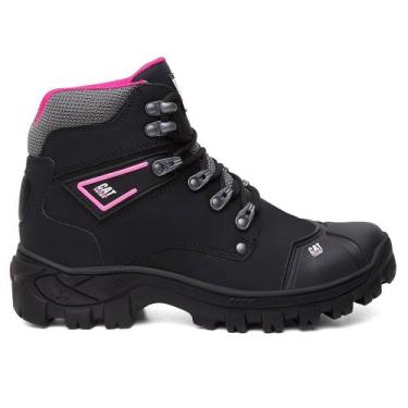 Imagem de Coturno Feminino Adventure Catpriime Couro com Bico de PVC CA Bota Tra
