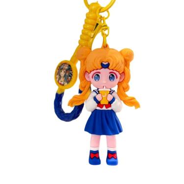 Imagem de Chaveiro Sailor Moon, boneca de PVC, chaveiro para fãs