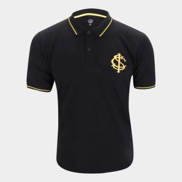 Imagem de Camisa Polo Internacional RetrôMania Ouro Vintage Masculina, Preto, P