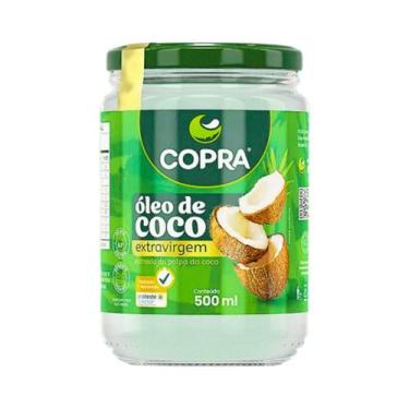 Imagem de Óleo de Coco Pote de Vidro Extravirgem Prensado a Frio 500ml Copra, Co