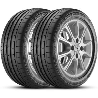 Imagem de Kit 2 Pneu Continental Aro 18 245/45R18 96Y tl ContiSportContact 3 ssr