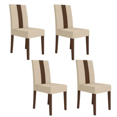 Imagem de Conjunto 4 Cadeiras Linea Poliman Moveis