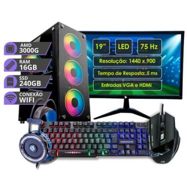 Imagem de PC Gamer MRP Informática Completo Processador AMD Athlon 3000G Memória